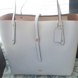 COACH- Large White Tote Bag
